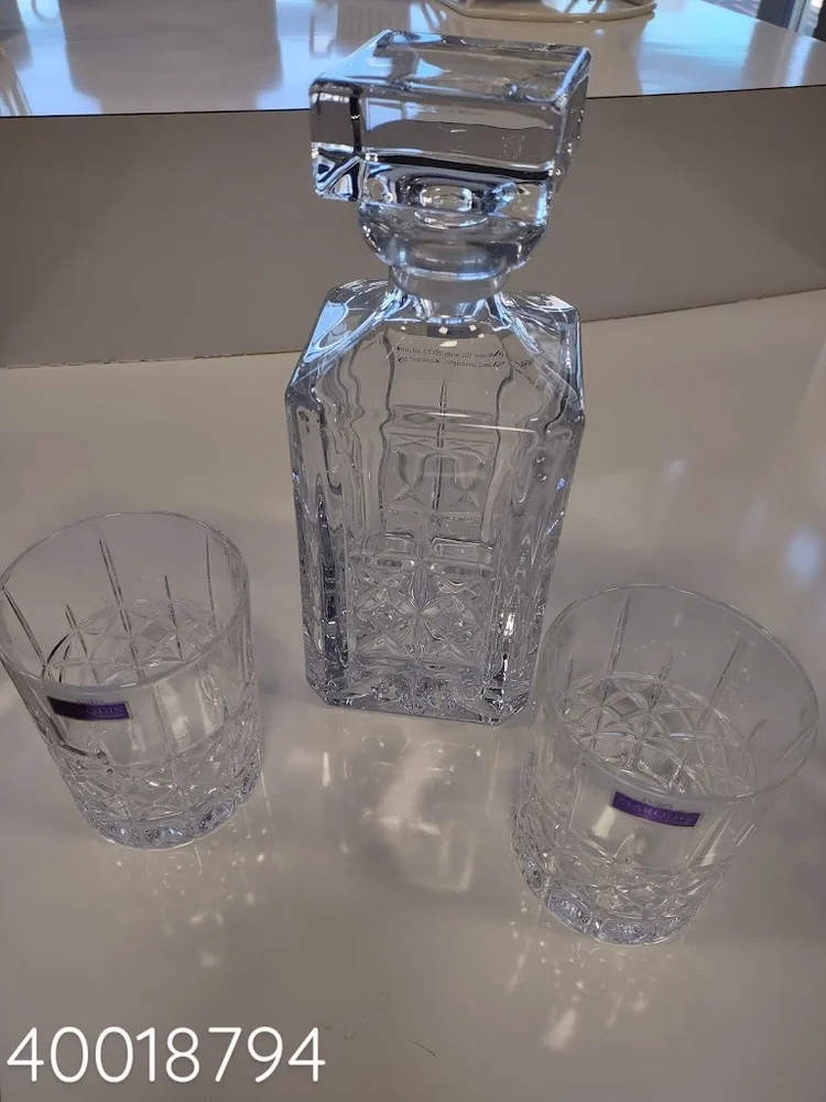 MARQUIS WATERFORD BRADY DOUBLE OLD FASHIONED, 11.5OZ, SET OF 2 W/ DECANTER, NEW